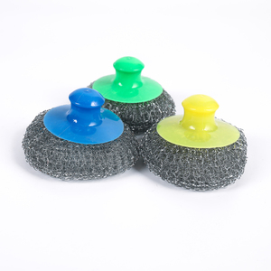 Éponge à <span class=keywords><strong>vaisselle</strong></span> en acier galvanisé Éponges pour <span class=keywords><strong>lave</strong></span>-<span class=keywords><strong>vaisselle</strong></span> Produits de nettoyage de cuisine Boule éponge <span class=keywords><strong>lavable</strong></span> réutilisable avec poignée - Product Image 2