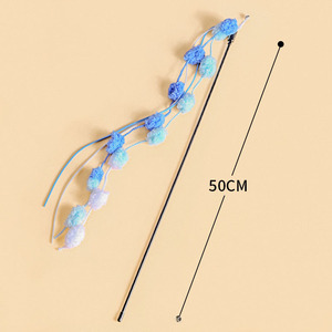 Interactive Movement Cat Chew Toy Long Pole with Tassel and <b>Bell</b> Wear-Resistant Bite-Resistant for Pets - Product Image 5