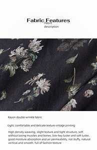 <span class=keywords><strong>Jupe</strong></span> midi drapée <span class=keywords><strong>droite</strong></span> en mousseline de soie florale Double plis en rayonne <span class=keywords><strong>Jacquard</strong></span> doré imprimé vintage <span class=keywords><strong>Jupe</strong></span> à motif floral pour le printemps - Product Image 3