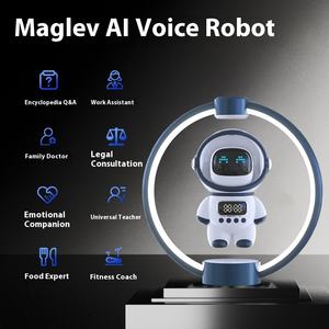 นาฬิกาปลุก LED Maglev รูปทรงบาร์บาร์ในบ้านสมัยใหม่ พร้อมลำโพงนักบินอวกาศสุดสร้างสรรค์ โคมไฟตั้งโต๊ะ สำหรับนักเรียน มาตรฐาน IP44 - Product Image 4