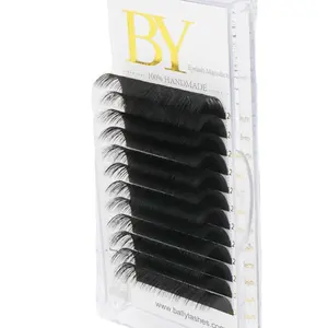 ballylashes Professional custom volume matte lash extension trays individual false bulk Natural Long eyelash extension in stock