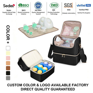Sac isotherme pour <span class=keywords><strong>lait</strong></span> maternel en polyester 100% étanche, <span class=keywords><strong>double</strong></span> couche, isolé, pour voyage, biberon, <span class=keywords><strong>tire</strong></span>-<span class=keywords><strong>lait</strong></span> - Product Image 1