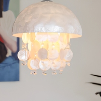 Lustre suspendu vintage en cristal rond, lampe suspendue décorative blanc chaud pour salon, chambre à coucher, salle à manger