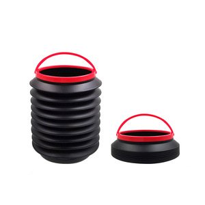 Folding Trash Can 4L <b>Collapsible</b> Round Car Garbage Can Hanging <b>Storage</b> For Vehicle Interior Use - Product Image 5