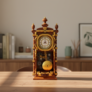 Orologio a Pendolo Retrò Missile Bear, Modello <span class=keywords><strong>3D</strong></span> T2109, 751 Pezzi, Blocchi di Costruzione Educativi in Plastica ABS, Fantascienza - Product Image 2