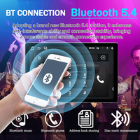 Radio para Auto LELV con Android 15, Reproductor Universal para Auto con Rotación de 360 Grados, GPS, Pantalla Táctil Estéreo, WiFi Integrado, Audio de Alta Resolución