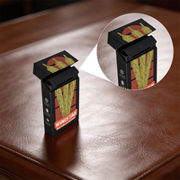 Caja expositora de conos de cigarrillos con botón de apertura a prueba de niños, OEM/ODM, paquete de cartón de 3/5 unidades, embalaje personalizado para pre-enrollados.