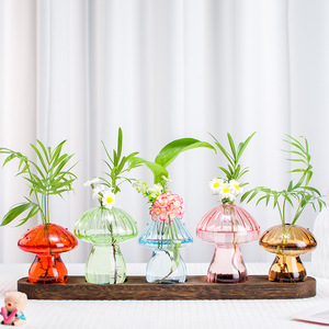 Pot tumbuhan kaca jamur untuk dekorasi rumah kantor, tempat penyebar unik untuk pecinta tanaman - Product Image 3