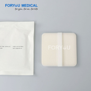 Pansement en mousse de silicone argentée avec bordure, imperméable, respirant, stérile pour les soins généraux des plaies - Product Image 3