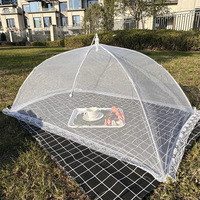 Couverture de table à manger pliable mouche anti-moustique Pop-up alimentaire couverture respirante pliable lavable filet alimentaire