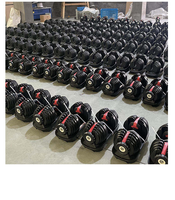 BETTER Ensembles d'haltères de gymnastique en gros Haltères réglables Fitness Haltères réglables en acier 90lb