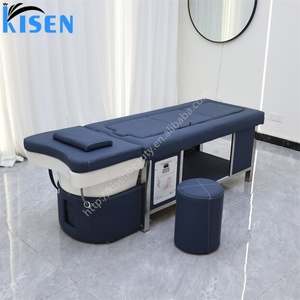 Kisen Medical Hair Wash Sauna Shampoo Bed for Clinic and Hospital Use Salon Barber Light Therapy Advanced Water Circulation - Product Image 2