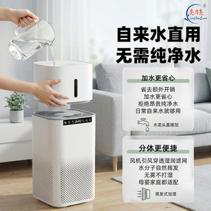 All In One <b>Humidifier</b> And Purifier Gray 21-30 Sqm Home Use Negative Ion HePa Filter - Product Image 2