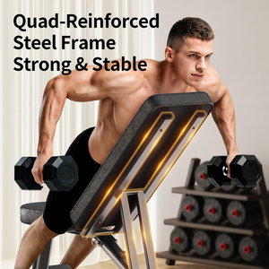 Banc de musculation réglable pour la maison, banc d'entraînement pliable et stable pour haltères et entraînement de force <span class=keywords><strong>du</strong></span> <span class=keywords><strong>corps</strong></span> entier - Product Image 2