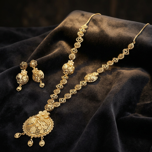 Collares de Moda al por Mayor, Chapados en Oro de 14K, 18K y 24K, Estilo Dubái, Juego de Joyería Tradicional Turca, Diseño Turco - Product Image 3