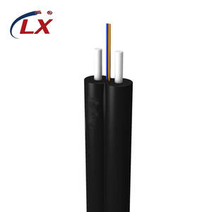 Preço por atacado FTTH Bow Tipo 1 2 4 Núcleo de Modo Único Interior FTTX Cabo de Fibra Óptica GJYXFCH com Metal Força Membro - Product Image 1