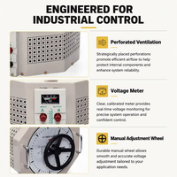 Variac Régulateur TDGC2 AC 220V/380V Haute Puissance 30 KVA Efficacité 98% Sortie Triphasée 0-500V Réglable