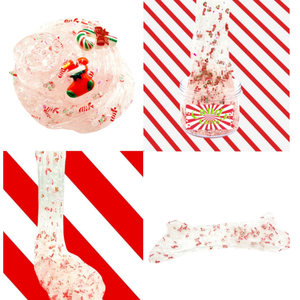 <b>Christmas</b> <b>Candy</b> <b>Cane</b> Slime With Red Speckles And Santa Decorations For Kids 8 To 13 Years Unisex Playdough & Slime - Product Image 1