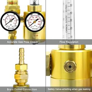 Regulador de <span class=keywords><strong>CO2</strong></span> de presión del calentador de calefacción eléctrica de latón - Product Image 3