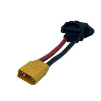 Cable de Extensión de 16 AWG con Conector para Encendedor de Cigarrillos, Adaptador para Estación de Energía Portátil y Panel Solar