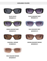 Lunettes de soleil unisexes classiques à monture rectangulaire, logo personnalisé OEM ODM, UV400, mode, luxe, vente en gros, lunettes de soleil vintage pour femmes, design de créateur