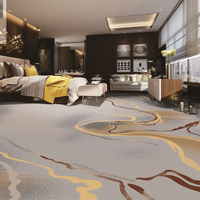 Großhandel Maßgefertigter Axminster-Teppich Luxus Hotel Wand-zu-Wand Schlafzimmer Rutschfester Teppich für Kommerzielle Hotelprojekte