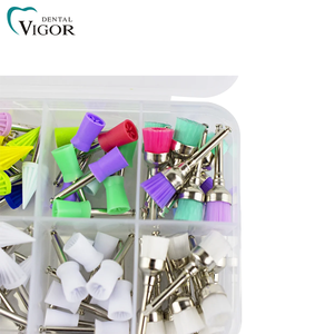 Juego de Cepillos y Copas de Pulido Dental de Alta Eficacia para Clínica Dental y Laboratorio, Colores Surtidos, 100 Piezas - Product Image 6