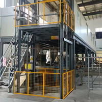 Elevador de Carga Hidráulico Vertical para Almacén, Personalizado para -HT 2-10 Toneladas, con Control Remoto Eléctrico y Riel Guía
