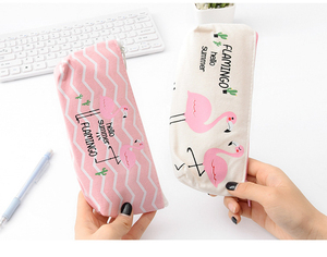 Trousse à crayons en toile pour enfants, <span class=keywords><strong>cactus</strong></span> flamant rose, fermeture éclair, trousse à cosmétiques, cadeau de papeterie, nouvelle collection - Product Image 6