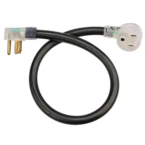 NEMA 6-50R Rallonge pour soudeuse 40 A avec indicateur LED, câble d'alimentation certifié ETL pour machine à souder