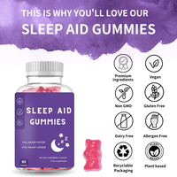 Gummies d'aide au sommeil à marque privée OEM/ODM, supplément de glucosamine et chondroïtine pour un sommeil réparateur, produit de beauté