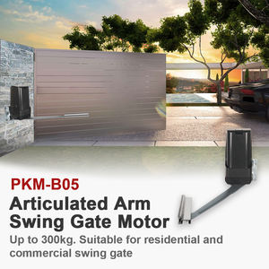 Moteur de <span class=keywords><strong>portail</strong></span> <span class=keywords><strong>battant</strong></span> industriel moderne PKM-B05 DC 12V 300 kg par <span class=keywords><strong>battant</strong></span>, <span class=keywords><strong>bras</strong></span> <span class=keywords><strong>articulé</strong></span> automatique double <span class=keywords><strong>bras</strong></span> 433 MHz - Product Image 5