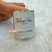 Étiquette en métal aluminium gaufré personnalisée, autocollante, dorée, autocollant en métal 3D, étiquette de logo en métal pour flacon de parfum