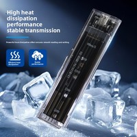 Boîtier de disque dur portable M2 10 Gbps NVME NGFF - Boîtier de disque dur externe transparent en PC pour SSD M2
