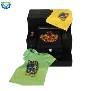 Flatbed Printer T-shirt Clothes Logo Printing Machine
