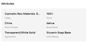Base de Jabón de Glicerina de Sodio de Alta Pureza, Transparente y Blanca, Sólida, Suave e Hidratante, Materia Prima para la Elaboración de Jabón Artesanal, Estable - Product Image 6