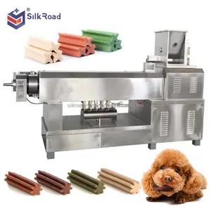 Factory supply various shapes pet dog meaty treats star sticks making machine price