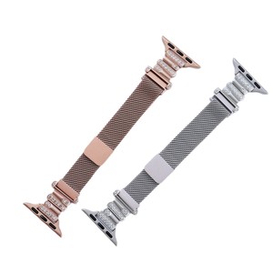 <span class=keywords><strong>Bracelet</strong></span> de montre intelligent de luxe en acier inoxydable <span class=keywords><strong>milanais</strong></span> pour femmes et hommes, compatible avec les montres de 40 mm, 41 mm, 44 mm, 45 mm – Idéal pour le dropshipping - Product Image 5