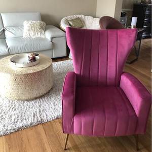 Hot Geel Accent Stoelen Moderne Designer Meubels Getuft Wingback Stoel Luxe Hotel Stoel - Product Image 4