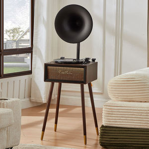 Tocadiscos de Vinilo Personalizado de Fábrica, Reproductor de Discos Retro, Gramófono de 3 Velocidades con Bluetooth, FM, USB y Audio de Alta Fidelidad - Product Image 3