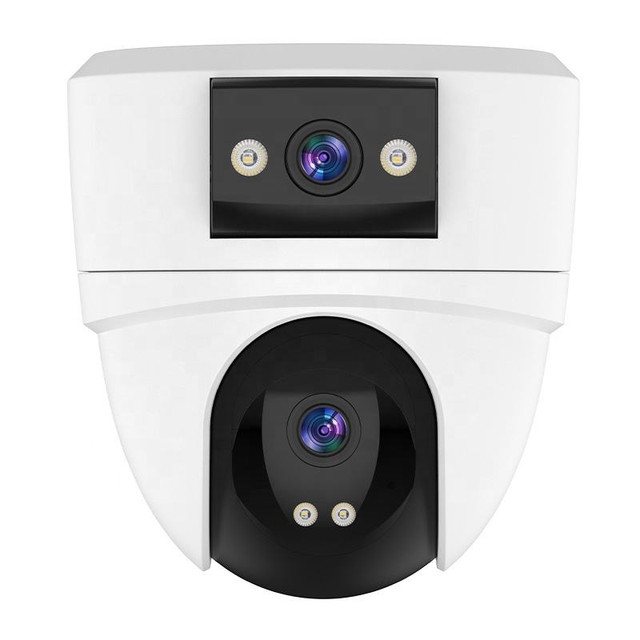 High-Definition 360-Degree Wireless WIFI Home Camera Dual-Lens with Remote Control  Mobile Phone PTZ