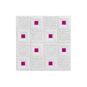 Autocollants muraux en mousse 3d Augmenter l'épaisseur blanc et or Couleurs 3d Brick Foam Wallpaper Sticker relief effect foam wall decals - Product Image 6