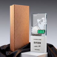 Trophée en métal au design original et exclusif, plaqué or de qualité supérieure, avec gravure de champion, pour récompenses sportives, en acrylique, vente en gros directe usine