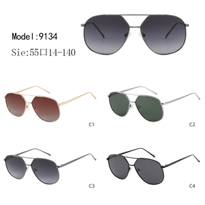 Gafas de Sol de Piloto con Montura Metálica Completa, Lentes Verdes, Protección UV400, Unisex, para Actividades al Aire Libre - Product Image 3