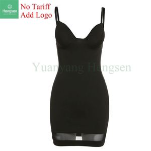 Của phụ nữ hộp đêm thời trang Tank Top thấp-cắt lưới nối sexy hip Dress - Product Image 3