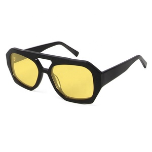 Gafas de Sol Vintage de Acetato de Alta Calidad de la Marca <span class=keywords><strong>VEH</strong></span>, Gafas de Sol Polarizadas para Mujer y Hombre, Doble Puente, Oculos, Gafas de Sol - Product Image 4
