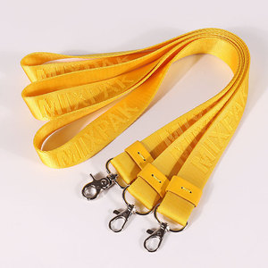 Nylon Jacquard Lanyard with Thick Strap Convenient Mobile Phone Work Card Badge Meeting Certificate Holder Supply