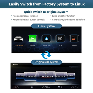 Pantalla Inalámbrica Carplay y Android Auto de 12.3'' con Sistema Linux y Radio Multimedia para Mercedes Benz NTG4.0/4.5/5.0 GLA CLA GLC W205 W176 W212 - Product Image 3