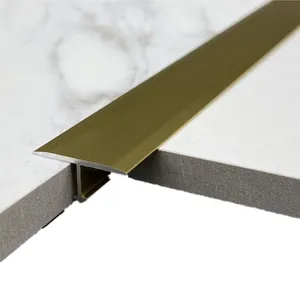 Accessori per l'edilizia Standard strisce metalliche bordo sagomato piastrelle angolari finitura a T in alluminio