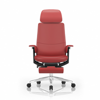 Fauteuil de bureau ergonomique de luxe neuf en cuir, inclinable, pour la maison et le bureau, idéal pour les longues sessions de travail, avec fonction de levage et pivotant, directement de l'usine.